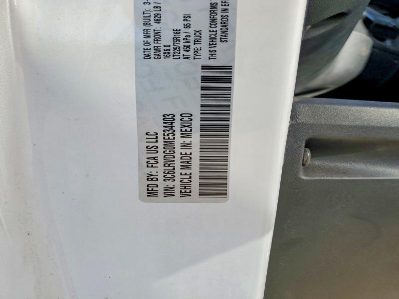 Продаж на аукціоні авто 2021 Ram Promaster 2500, vin: 3C6LRVDG0ME534403, номер лоту: 49442536