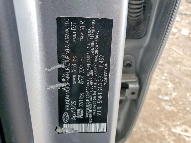 51469296 :رقم المزاد ، 5NPLS4AG9PH115459 vin ، 2023 Hyundai Elantra مزاد بيع
