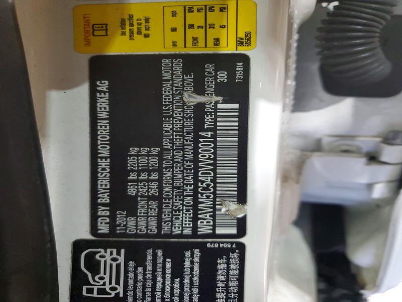 2013 Bmw X1 მანქანა იყიდება აუქციონზე, vin: WBAVM5C54DVV90014, აუქციონის ნომერი: 48966706