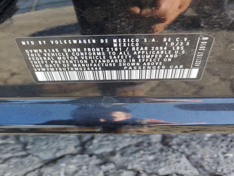 49255306 :رقم المزاد ، 3VW7M7BU7RM024444 vin ، 2024 Volkswagen Jetta مزاد بيع