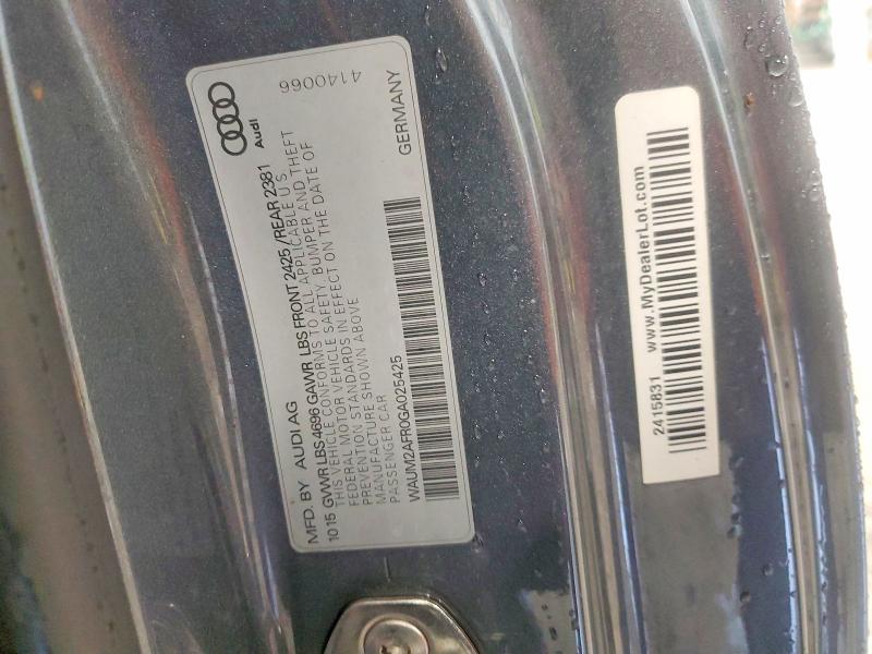 Aukcja sprzedaży 2016 Audi A5, vin: WAUM2AFR0GA025425, numer aukcji: 49965596