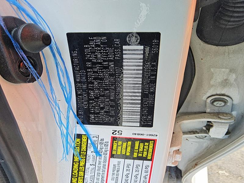 49950976 :رقم المزاد ، 4T1G11AK6PU811107 vin ، 2023 Toyota Camry مزاد بيع