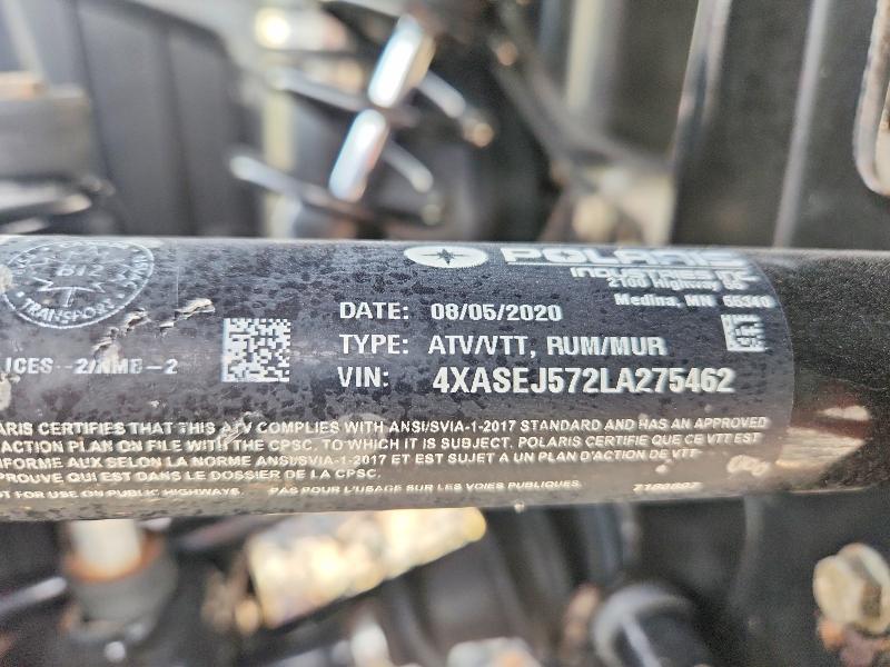 Продаж на аукціоні авто 2020 Polaris Sportsman, vin: 4XASEJ572LA275462, номер лоту: 48923436