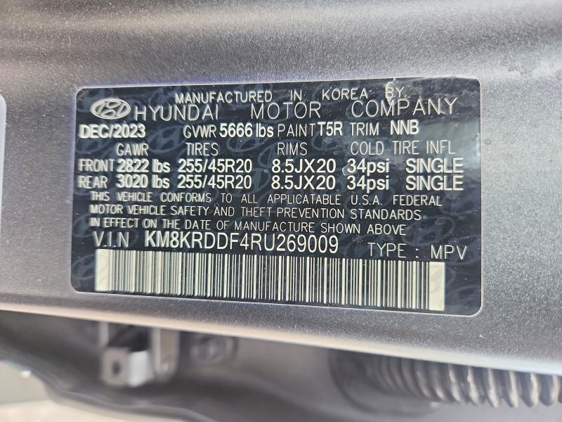Aukcja sprzedaży 2024 Hyundai Ioniq 5, vin: KM8KRDDF4RU269009, numer aukcji: 50845856