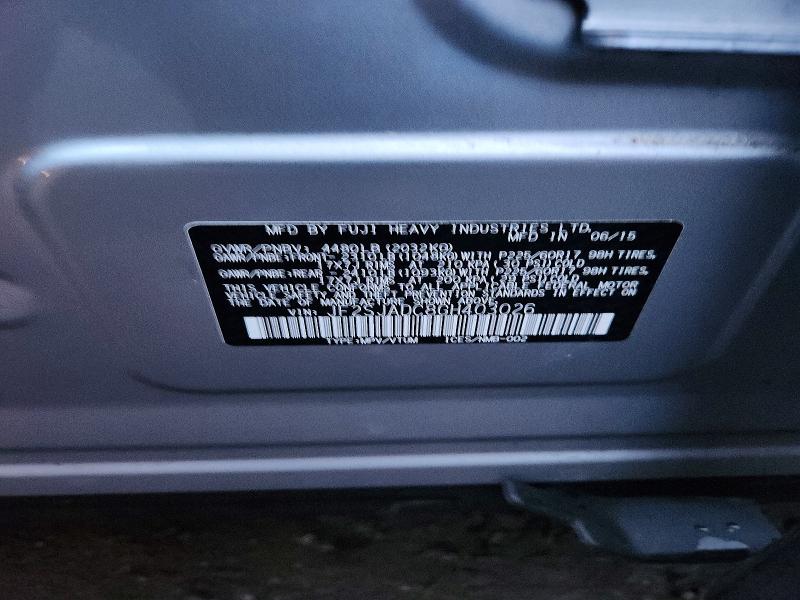 Aukcja sprzedaży 2016 Subaru Forester, vin: JF2SJADC8GH403026, numer aukcji: 48118356