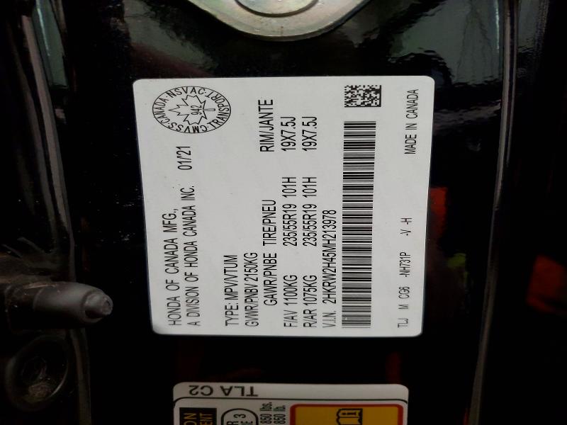 Продаж на аукціоні авто 2021 Honda Cr-v, vin: 2HKRW2H45MH213978, номер лоту: 51965026