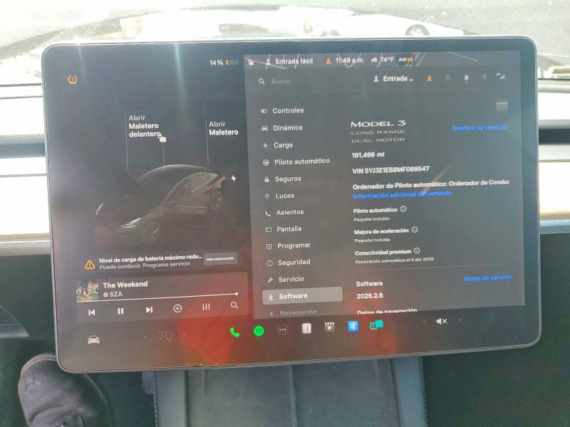 Продажа на аукционе авто 2021 Tesla Model 3, vin: 5YJ3E1EB8MF089547, номер лота: 49428236