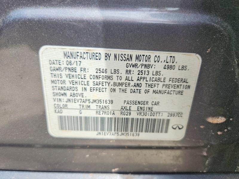 Aukcja sprzedaży 2018 Infiniti Q50, vin: JN1EV7AP5JM351639, numer aukcji: 51847516