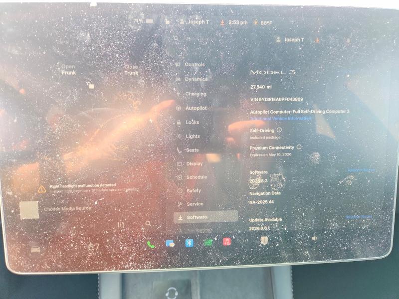 Продажа на аукционе авто 2023 Tesla Model 3, vin: 5YJ3E1EA6PF643969, номер лота: 51654156