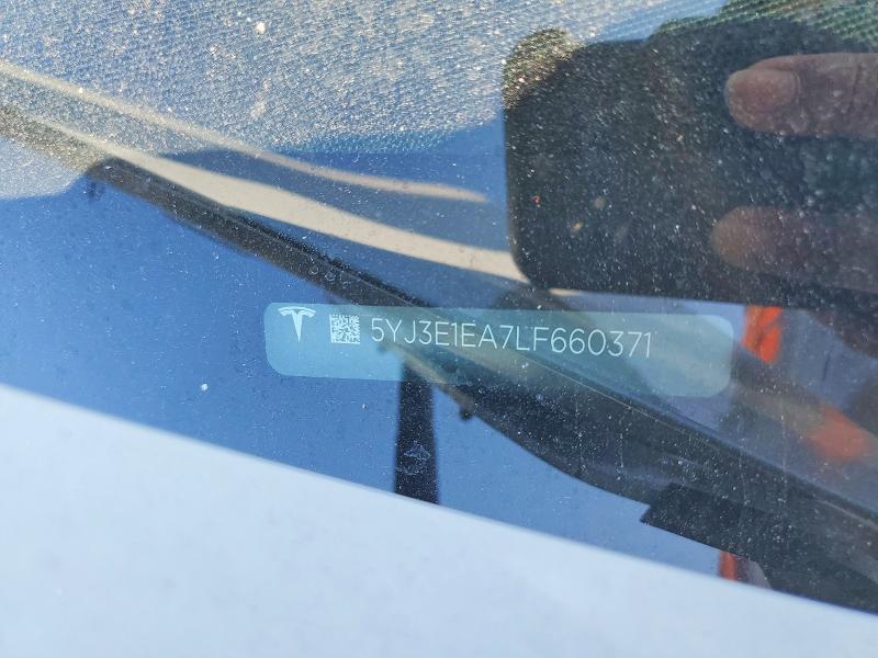 50301356 :رقم المزاد ، 5YJ3E1EA7LF660371 vin ، 2020 Tesla Model 3 مزاد بيع