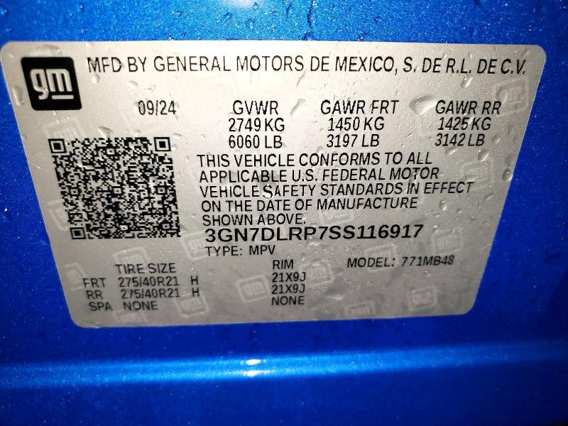 Aukcja sprzedaży 2025 Chevrolet Equinox, vin: 3GN7DLRP7SS116917, numer aukcji: 49376466