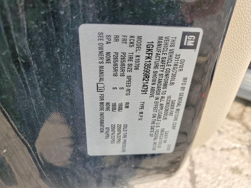 Продажа на аукционе авто 2009 Gmc Yukon, vin: 1GKFK13599R214791, номер лота: 49768866