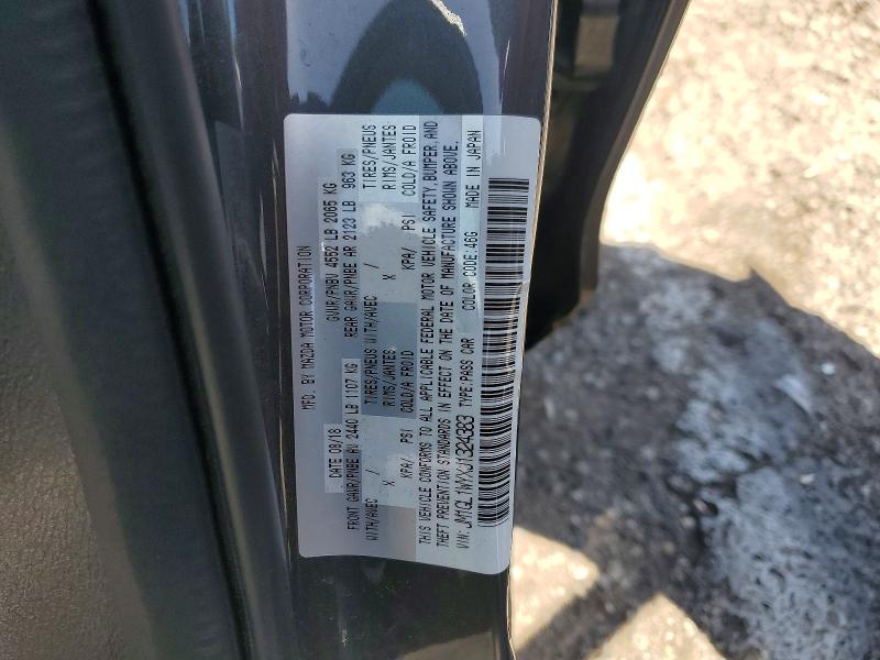 Продаж на аукціоні авто 2018 Mazda 6, vin: JM1GL1WYXJ1324383, номер лоту: 50193416