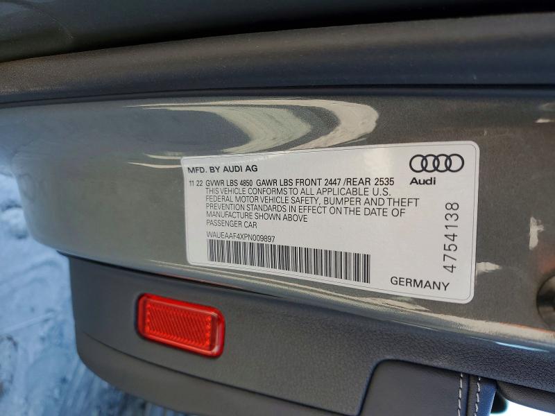 49023396 :رقم المزاد ، WAUEAAF4XPN009897 vin ، 2023 Audi A4 مزاد بيع
