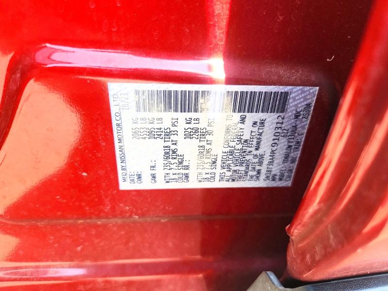 Aukcja sprzedaży 2023 Nissan Rogue, vin: 5N1BT3BA4PC910312, numer aukcji: 51378456