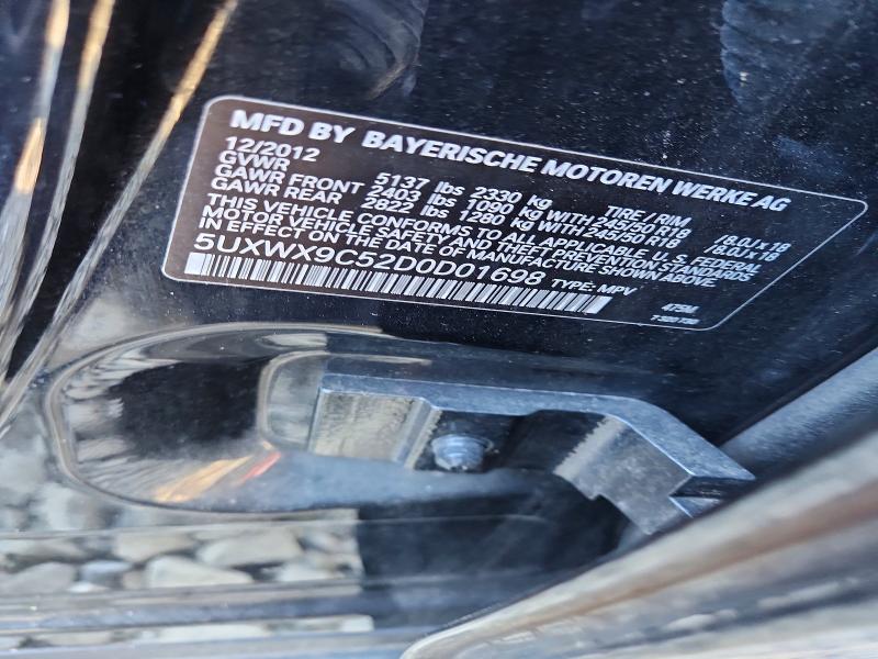 Продажа на аукционе авто 2013 Bmw X3, vin: 5UXWX9C52D0D01698, номер лота: 48538166