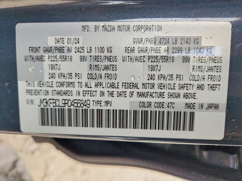 50589986 :رقم المزاد ، JM3KFBCL9R0456849 vin ، 2024 Mazda Cx-5 مزاد بيع
