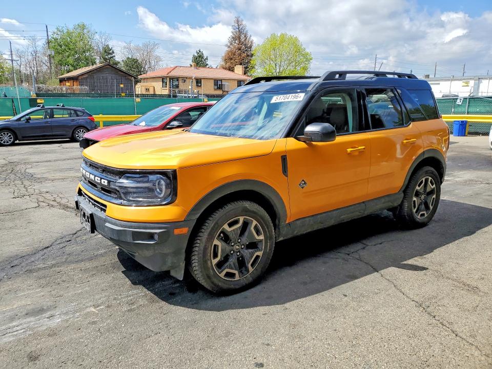 Продажа на аукционе авто 2023 Ford Bronco Sport, vin: 3FMCR9C65PRD00582, номер лота: 51704196