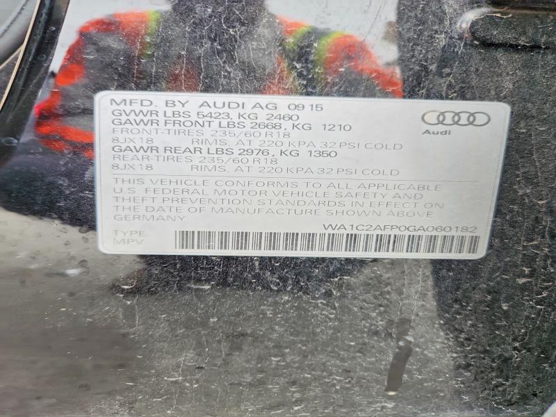 Продажа на аукционе авто 2016 Audi Q5, vin: WA1C2AFP0GA060182, номер лота: 49372556