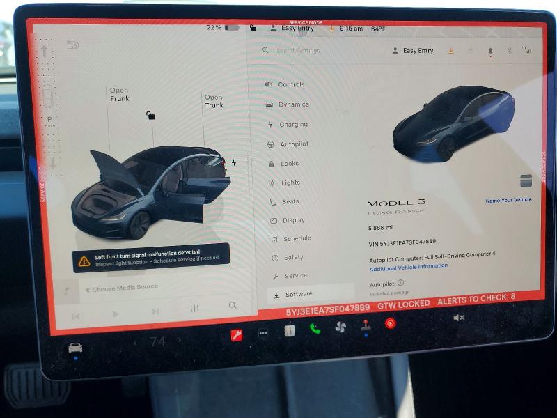 Продажа на аукционе авто 2025 Tesla Model 3, vin: 5YJ3E1EA7SF047889, номер лота: 50492416