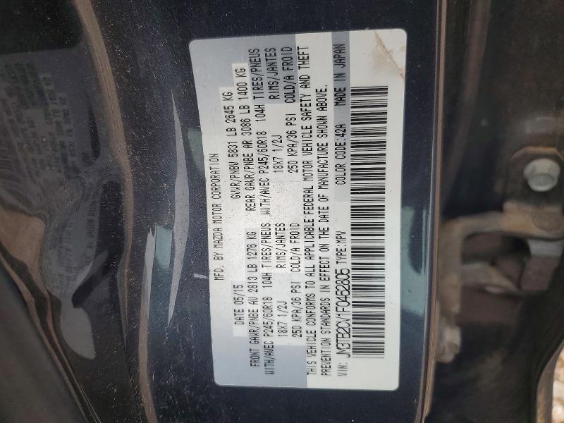 Aukcja sprzedaży 2015 Mazda Cx-9, vin: JM3TB2CV1F0462805, numer aukcji: 48780476