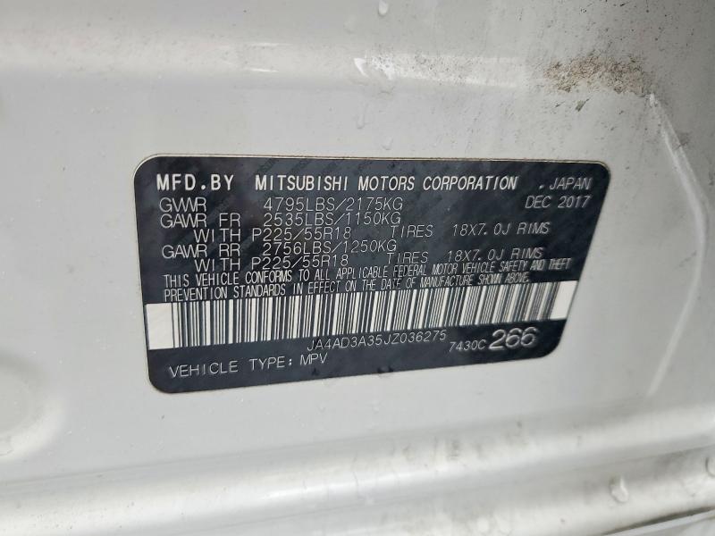 Продаж на аукціоні авто 2018 Mitsubishi Outlander, vin: JA4AD3A35JZ036275, номер лоту: 48483246