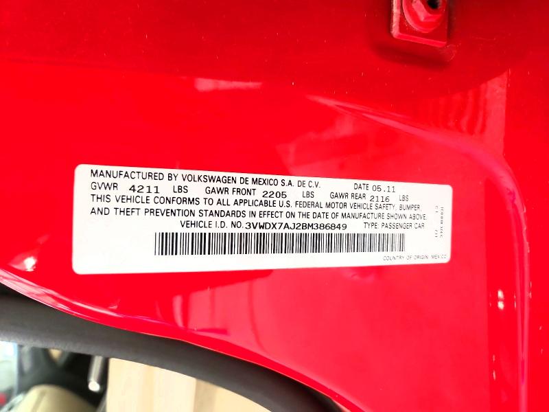 Продажа на аукционе авто 2011 Volkswagen Jetta, vin: 3VWDX7AJ2BM386849, номер лота: 50829466