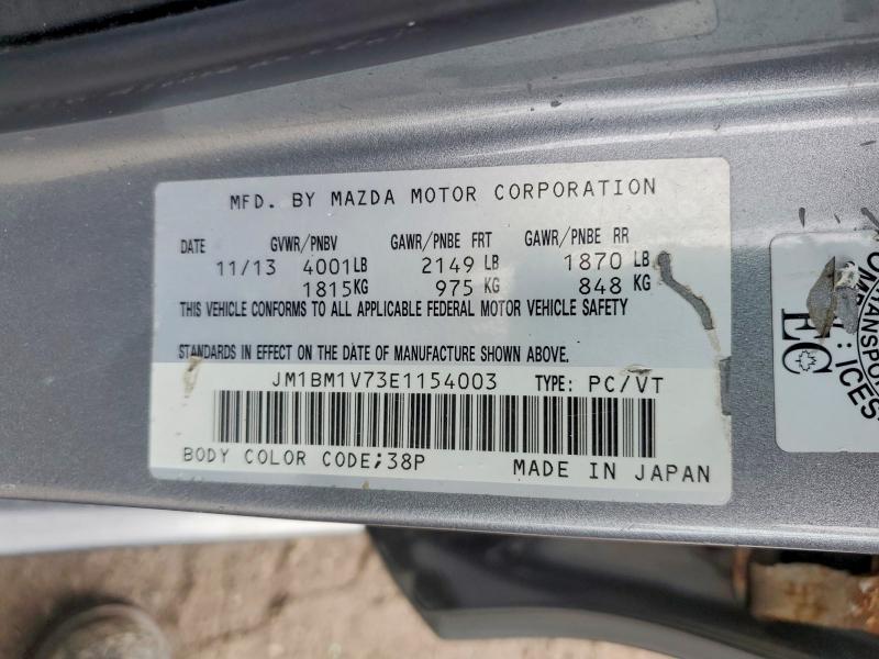 Aukcja sprzedaży 2014 Mazda 3, vin: JM1BM1V73E1154003, numer aukcji: 49933446