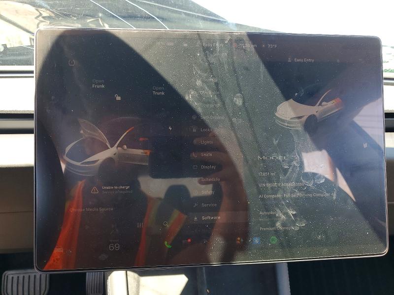 50143796 :رقم المزاد ، 5YJ3E1EA0SF053159 vin ، 2025 Tesla Model 3 مزاد بيع