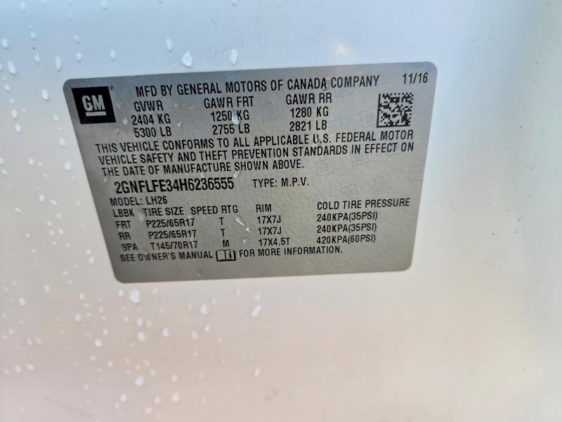 Продаж на аукціоні авто 2017 Chevrolet Equinox, vin: 2GNFLFE34H6236555, номер лоту: 49316706