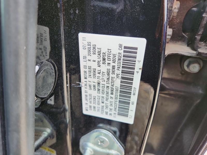Продаж на аукціоні авто 2011 Acura Tsx, vin: JH4CU2F61BC015907, номер лоту: 49004236