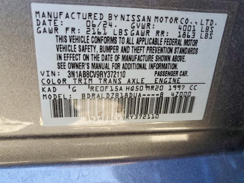 49576496 :رقم المزاد ، 3N1AB8CV9RY372110 vin ، 2024 Nissan Sentra مزاد بيع