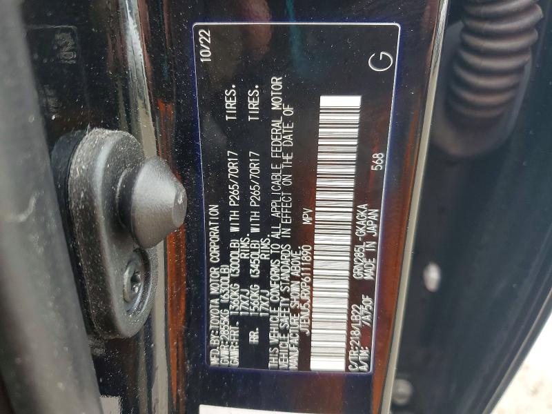 51723546 :رقم المزاد ، JTENU5JRXP6111890 vin ، 2023 Toyota 4runner مزاد بيع