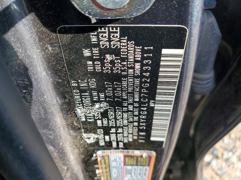 Aukcja sprzedaży 2023 Kia Sorento, vin: 5XYRG4LC7PG243311, numer aukcji: 50548076