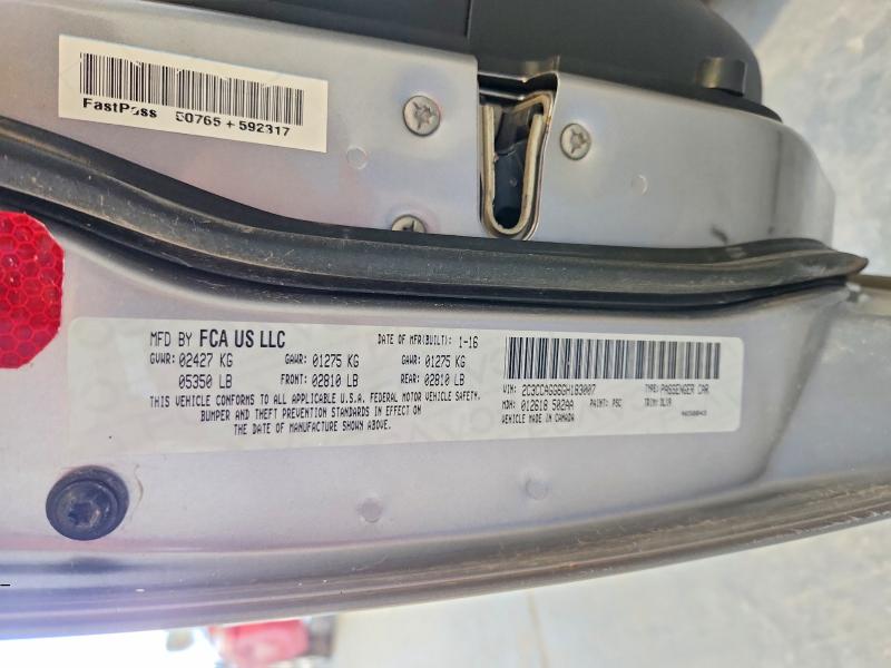 Продаж на аукціоні авто 2016 Chrysler 300, vin: 2C3CCAGG6GH183007, номер лоту: 51297856