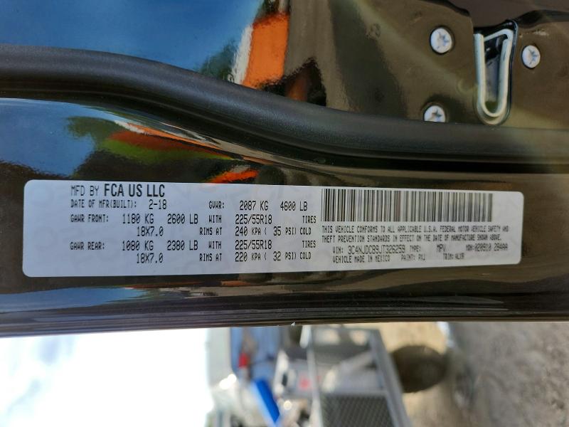 Продаж на аукціоні авто 2018 Jeep Compass, vin: 3C4NJDCB9JT326259, номер лоту: 49506626
