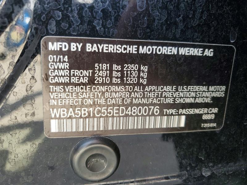 Продаж на аукціоні авто 2014 Bmw 535, vin: WBA5B1C55ED480076, номер лоту: 49110686