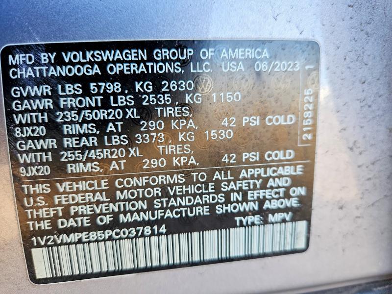 Aukcja sprzedaży 2023 Volkswagen Id.4, vin: 1V2VMPE85PC037814, numer aukcji: 48814866