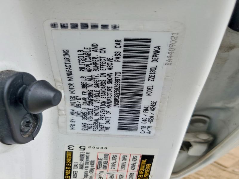 Aukcja sprzedaży 2008 Toyota Corolla, vin: 1NXBR32E58Z998770, numer aukcji: 51774676
