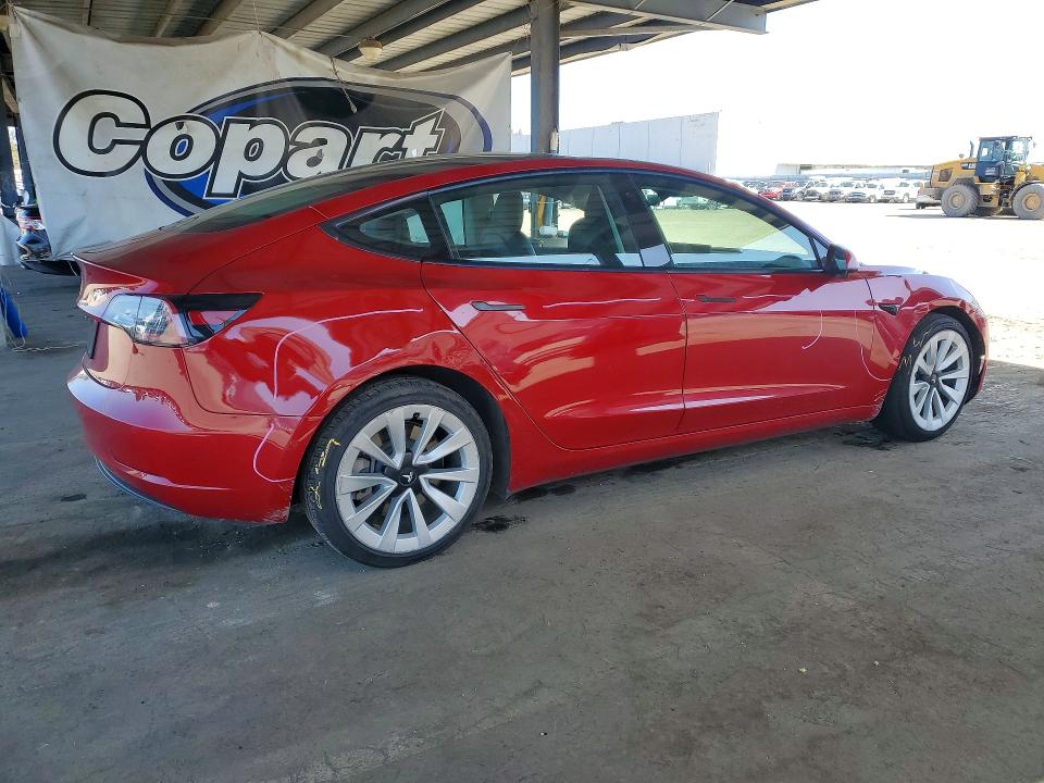 51784016 :رقم المزاد ، 5YJ3E1EA6NF304643 vin ، 2022 Tesla Model 3 مزاد بيع