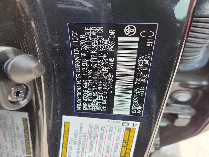 48596816 :رقم المزاد ، JTNKHMBX8M1129148 vin ، 2021 Toyota C-hr مزاد بيع
