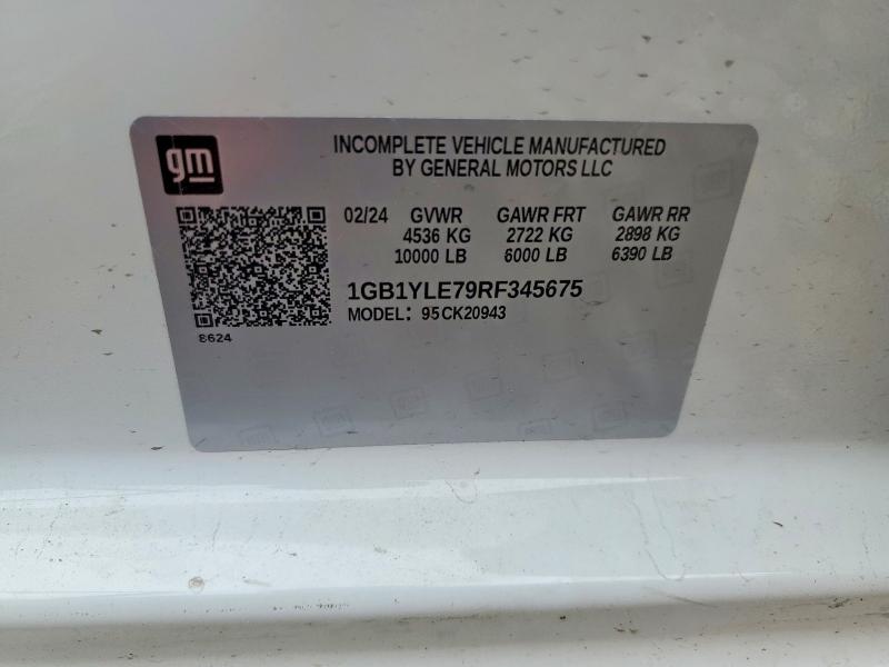 Продажа на аукционе авто 2024 Chevrolet Silverado, vin: 1GB1YLE79RF345675, номер лота: 50543376
