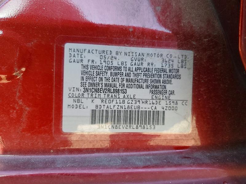 Aukcja sprzedaży 2024 Nissan Versa, vin: 3N1CN8EV2RL898153, numer aukcji: 49636916