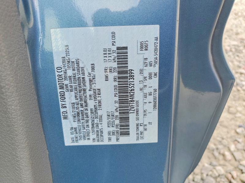 48685886 :رقم المزاد ، 1ZVFT84N265213899 vin ، 2006 Ford Mustang مزاد بيع