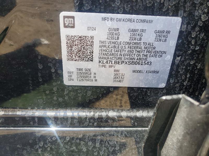 Aukcja sprzedaży 2025 Buick Envista, vin: KL47LBEPXSB061543, numer aukcji: 50125446
