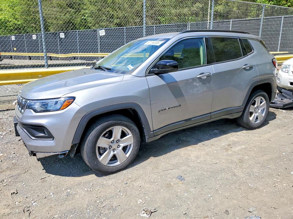 2022 Jeep Compass მანქანა იყიდება აუქციონზე, vin: 3C4NJDBB1NT221996, აუქციონის ნომერი: 50156306