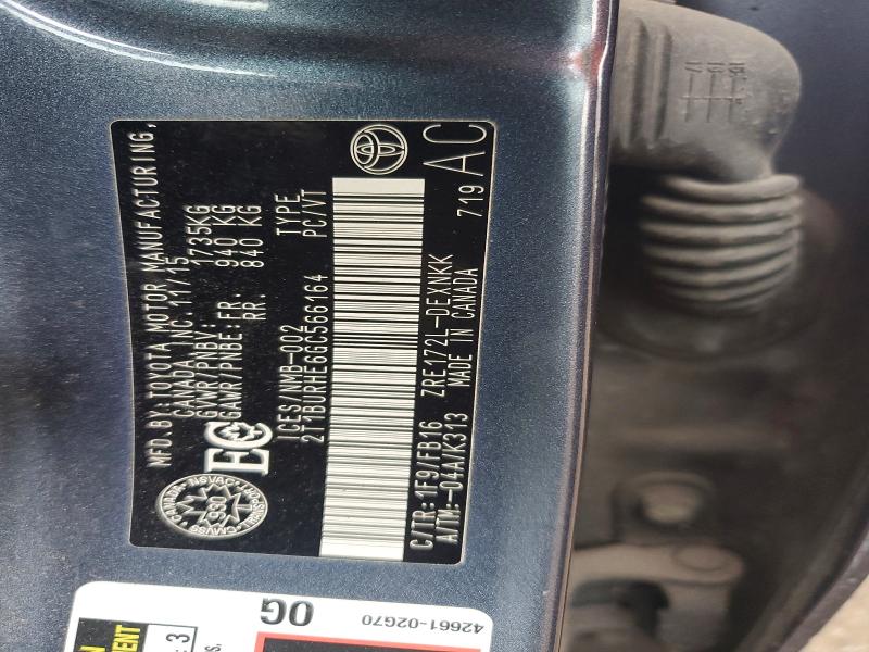 2016 Toyota Corolla მანქანა იყიდება აუქციონზე, vin: 2T1BURHE6GC566164, აუქციონის ნომერი: 49312146