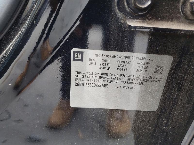 48756756 :رقم المزاد ، 2G61U5S38D9231403 vin ، 2013 Cadillac Xts مزاد بيع