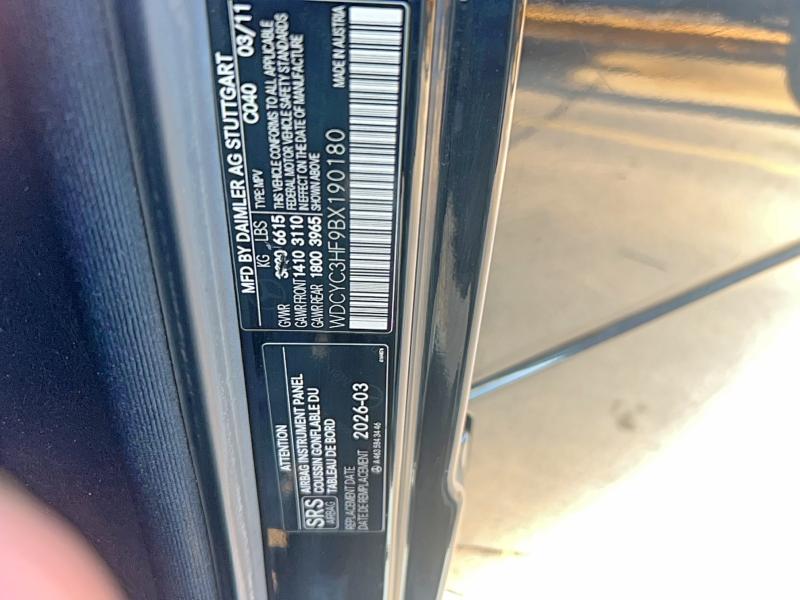 50521346 :رقم المزاد ، WDCYC3HF9BX190180 vin ، 2011 Mercedes-benz G مزاد بيع