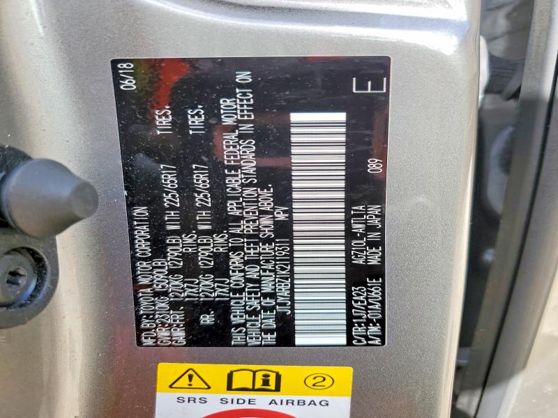 Aukcja sprzedaży 2019 Lexus Nx 300, vin: JTJYARBZ1K2119311, numer aukcji: 49249726